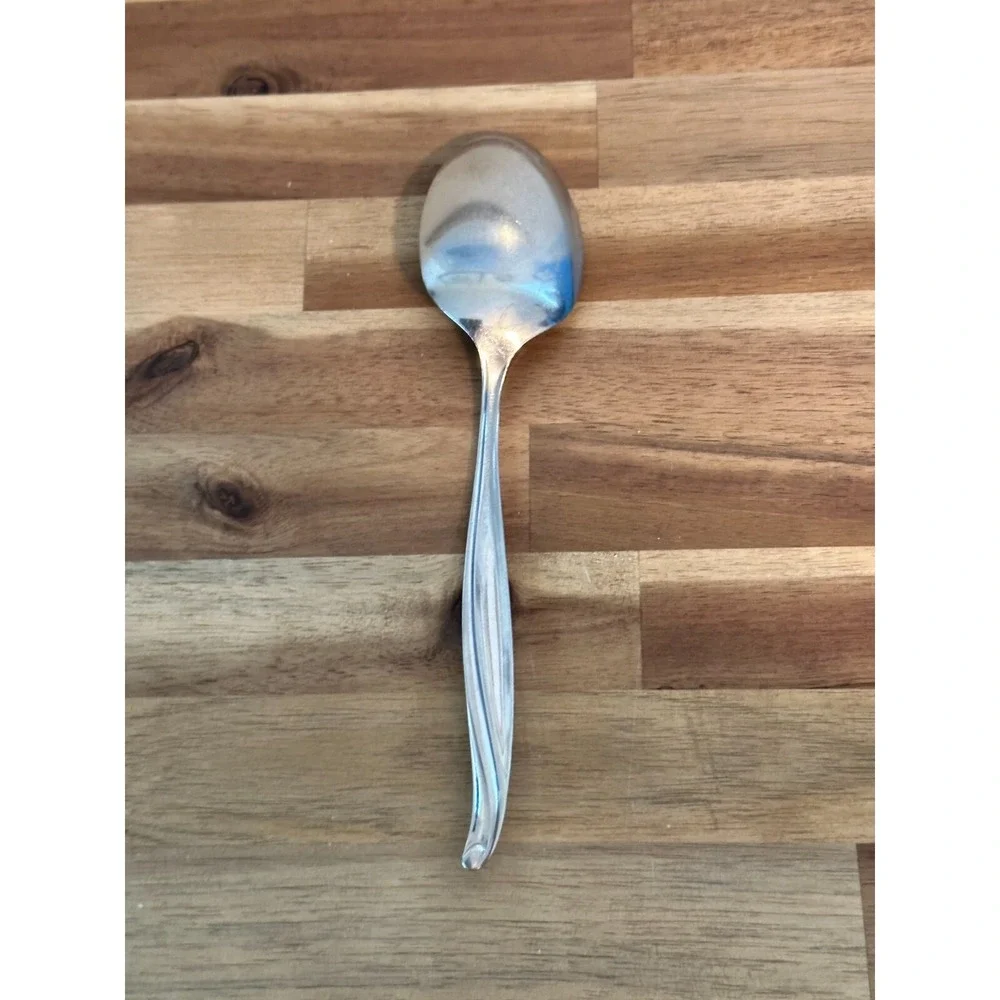 1881 Rogers Oneida Surf‎ Maid Cabana Stainless Serving Spoon Flatware